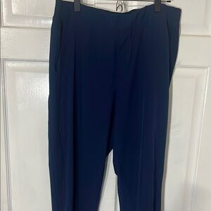 Serra Blue athletic Pants Straight-Leg Flat Front